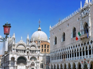 The Doge's Palace and Cathedral of San Marco, Venice, Italy